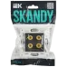 SKANDY Аудиорозетка 4-местная SK-A01G графит IEK