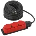 Удлинитель силовой ЭРА UK-3e-3x1,5-20m-IP44(KG) с заземлением 3 розетки каучук 20м КГ 3х1,5мм2 IP44 Удлинитель силовой ЭРА UK-3e-3x1,5-20m-IP44(KG) с заземлением 3 розетки каучук 20м КГ 3х1,5мм2 IP44