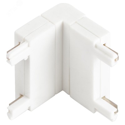 Коннектор угловой внутренний для тонкого магнитного шинопровода белый TRM-S5-CCW WH