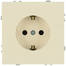 Розетка скрытого монтажа в рамку c заземлением 2P+E Schuko 16А-250В IP20 слоновая кость 15-2101-02 Galaxy