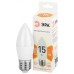 Лампа светодиодная 15т свеча теплый белый свет Е27 STD LED B35-15W-827-E27