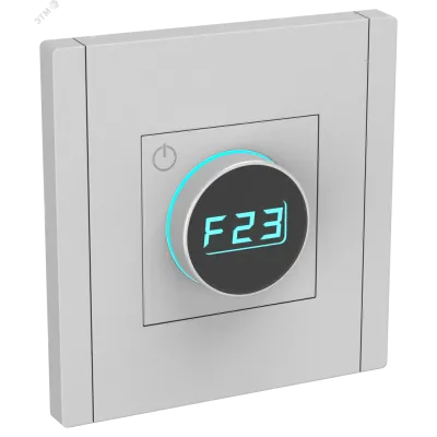 FORTE&PIANO Термостат электронный с индикацией FP552 сталь IEK