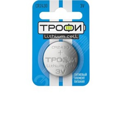 Батарейки Трофи CR2430-1BL ENERGY POWER Lithium (10/240/30240)