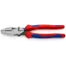 Плоскогубцы электромонтера Linemans Pliers резка - проволока средней твердости 46мм твердая проволока 3мм L=240мм двухкомпонентные рукоятки цвет че