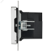 BRITE Розетка USB A+C 18Вт РЮ11-1-БрГН металл хром/никель IEK