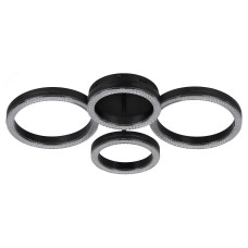 Светильник светодиодный потолочный ДПБ-75Вт 3000-6000К чёрный с пультом Rivoli Flora 6191-201