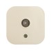 Розетка для открытой установки TV тип звезда слоновая кость QUTEO