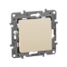 Выключатель 1-клавишный проходной 10А безвинтовое крепление слоновая кость ETIKA Выключатель 1-клавишный проходной 10А безвинтовое крепление слоновая кость ETIKA