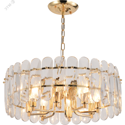 Люстра Rivoli Janice 1044-308 8 х Е14 40 Вт хрусталь