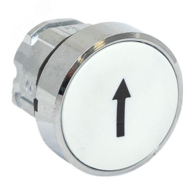 Исполнительный механизм кнопки XB4 белый плоский возвратный без фиксации, стрелка IP65