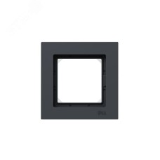 Рамка 1-местная IP44  графит.  пластик Эпика EKF