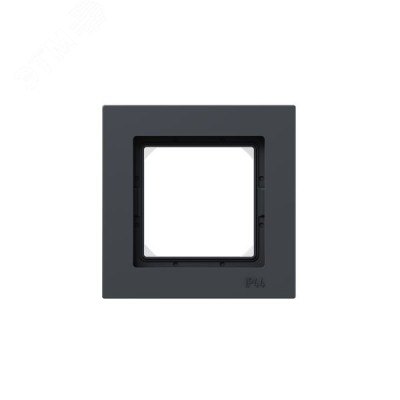 Рамка 1-местная IP44  графит.  пластик Эпика EKF