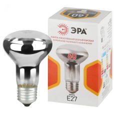 Лампа накаливания 60Вт 230В рефлектор цветная коробка E27 R63-60-E27-230