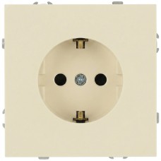 Розетка скрытого монтажа в рамку c заземлением 2P+E Schuko со шторками 16А-250В IP20 слоновая кость 15-2102-02 Galaxy