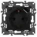 Розетка ЭРА Elegance 14-4108-05 2P+E 16A-250В со шторками с USB type-A+C 5В-3А антрацит