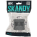 SKANDY Розетка компьютерная двойная RJ45 кат.6 SK-K04Gr серый IEK