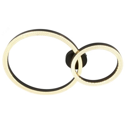 Светильник светодиодный потолочный ДПБ-78Вт 3000К/6000К Модерн Bloom CLL-1 78W RC BK с ДУ