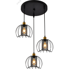 Светильник подвесной 3хЕ27 60 Вт лофт-кантри Rivoli Adelaida 5108-203