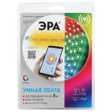 ЭРА Комплект светодиодной ленты 5050-30-RGB-IP65-Wifi-5m (12V) (4/32/192)