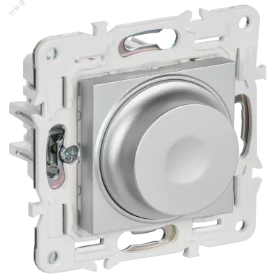 SKANDY Светорегулятор поворотный 600Вт SK-D01S серебряный IEK