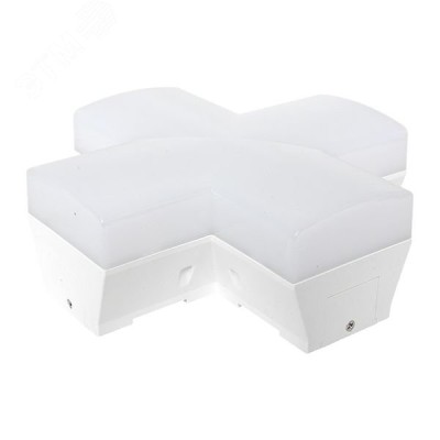 Коннектор фигурный для светодиодных линейных светильников ДБО-X белый 12Вт 4000К IP20 LUMA