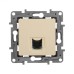 Розетка компьютерная RJ45 категория 6 UTP слоновая кость ETIKA
