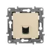 Розетка компьютерная RJ45 категория 6 UTP слоновая кость ETIKA