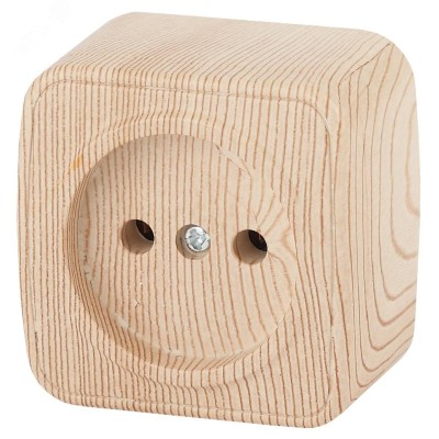 3-201-11 Intro Розетка 2P, 16А-250В, IP20, ОУ, Polo, сосна (20/400/4800)