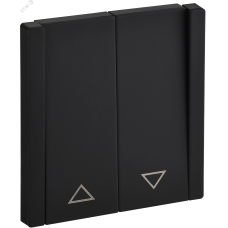 FORTE&PIANO Выключатель жалюзи 10А FP111M металл черный IEK