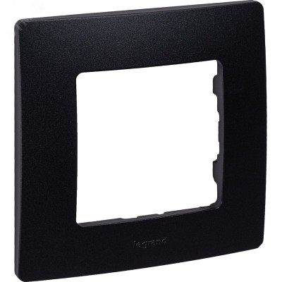 Рамка 1-местная антрацит ETIKA