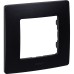 Рамка 1-местная антрацит ETIKA Рамка 1-местная антрацит ETIKA