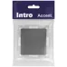 Выключатель Intro Accent 6-101-07 , 10А-250В, IP20, СУ, AL/CU, графит