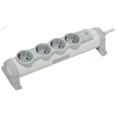 COMFORT Удлинитель У04К 4 места 2P+PE 1,5м 3х1,5мм2 16А белый IEK