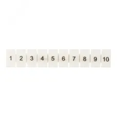 Маркеры для UT/ST/Push-in 2,5 с нумерацией 1-10 (100 шт.) EKF