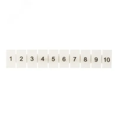 Маркеры для UT/ST/Push-in 2,5 с нумерацией 1-10 (100 шт.) EKF