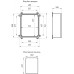 Корпус пластиковый ЭРА ЩМП-П (500х400х180) IP65 УХЛ1 серый