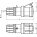 Зажим для подключения гибкой шины 50x40