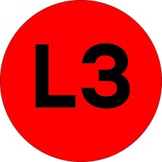 "Наклейка ""L3"" d=20 EKF PROxima"