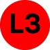 "Наклейка ""L3"" d=20 EKF PROxima"