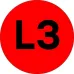 "Наклейка ""L3"" d=20 EKF PROxima"