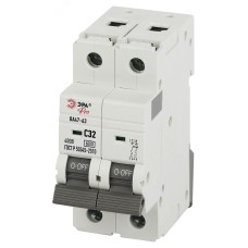 Выключатель автоматический PRO VA63-2P32C6 ВА47-63 2P 32А кривая C 6кА