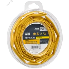 Трубка термоусадочная ТТУ нг-LS 5/2,5 желтая (2м/упак) IEK