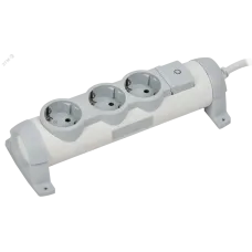 COMFORT Удлинитель У03К 3 места 2P+PE 5м 3х1,5мм2 16А белый IEK