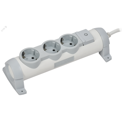 COMFORT Удлинитель У03К 3 места 2P+PE 5м 3х1,5мм2 16А белый IEK