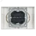 BRITE Розетка 2-местная с заземлением без защитных шторок 16А в сборе РС12-3-БрАБ арктический белый IEK