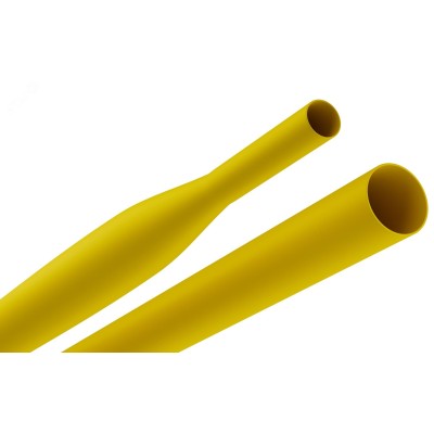 Термоусадочная трубка ЭРА NO-224-414 ТТУ нг-LS 4/2 жёлтая в отрезках по 1 м. (упаковка 50 штук)