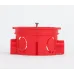 Коробка установочная ЭРА KUTS-68-42-s-red красная 68х42мм усиленная для твердых стен саморезы стыковочные узлы IP20