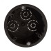 Коробка установочная ЭРА KUP-73-45-m-black черная 73х45мм для полых стен саморезы металлические лапки IP20