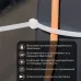 Хомут-стяжка кабельная нейлоновая 250x4,8 мм, белая, 100 шт