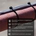 Хомут-стяжка кабельная нейлоновая 250x4,8 мм, черная, 100 шт
